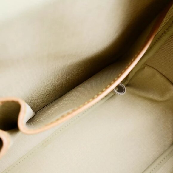 LOUIS VUITTON LV Logo Deauville Hand Bag Monogram Leather Brown - Picture 4 of 16